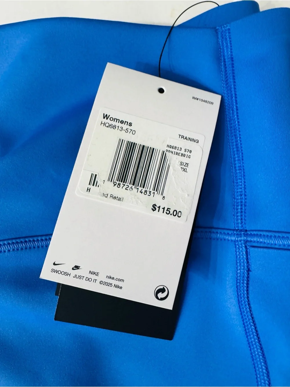 Nike Universa Women's High-Waisted 7/8 Leggings with No Front Seam Sz XXL HQ6813